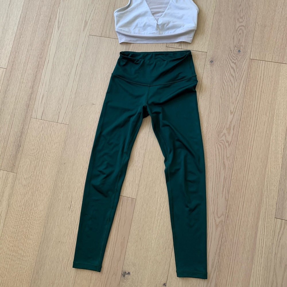 Zella green legging shine xs